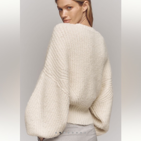 Anthropologie The Blake Slouchy Sleeve Crew Neck Sweater by Pilcro - Picture 2 of 6